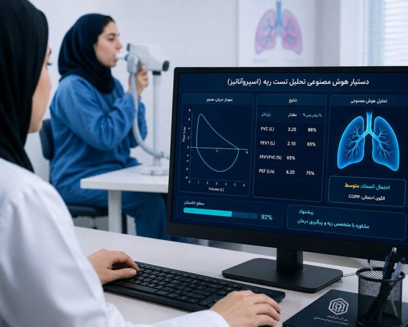 دستیار هوش مصنوعی تحلیل تست ریه برای نخستین بار در کرمانشاه توسعه یافت
